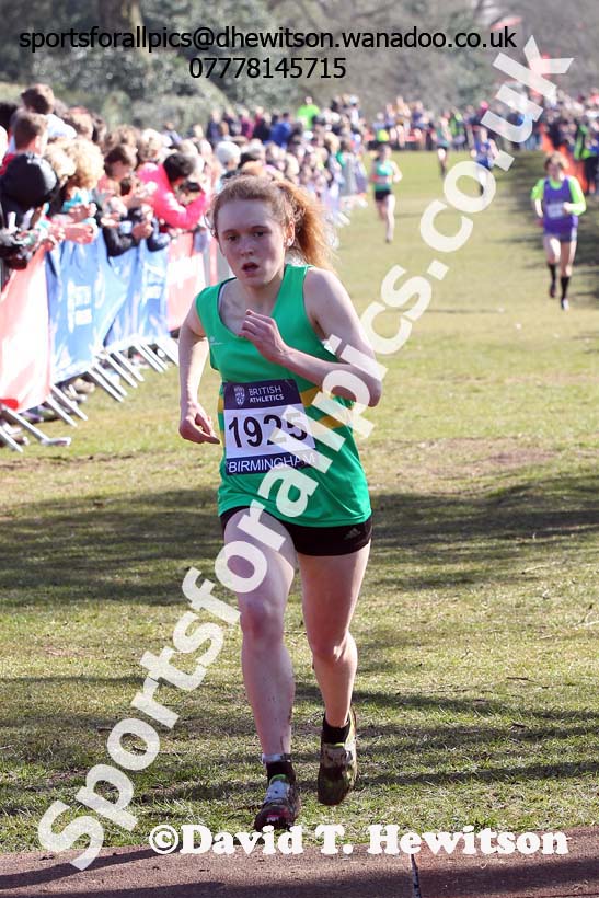 Womens under-17s Inter Counties Cross Country,  Cofton Park, Birmingham. Photo: David T. Hewitson/Sports for All Pics